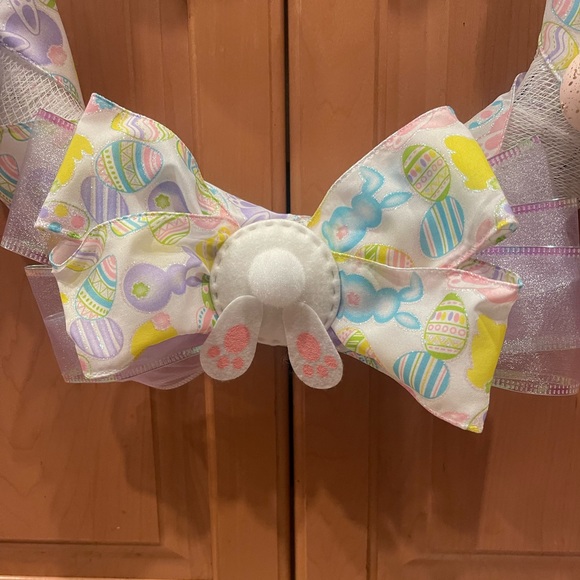 Easter Wreath Bunny Egg Homemade - Picture 3 of 3